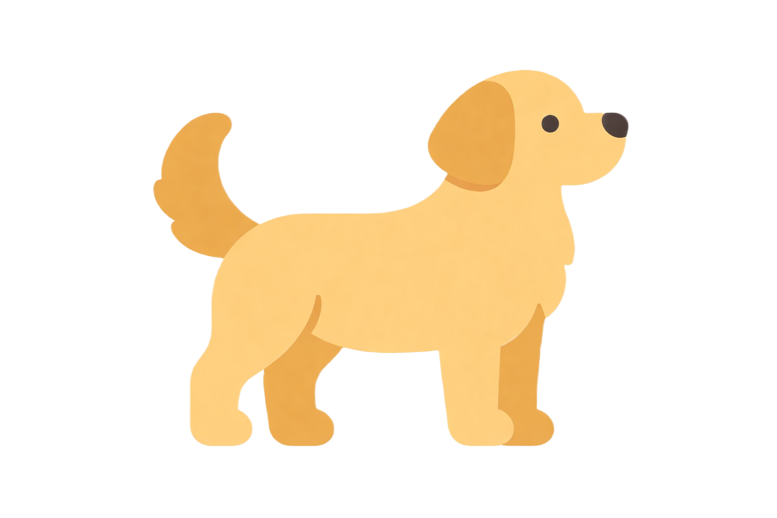 Golden retriever standing