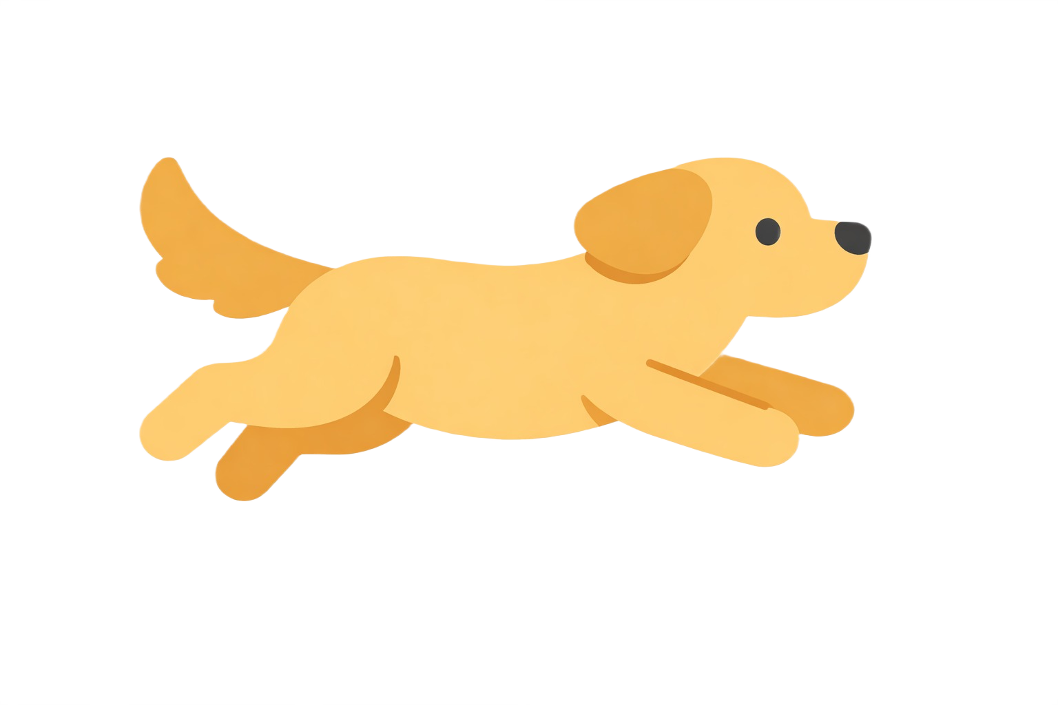 Golden retriever running